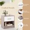 Nightstand with Drawer, Open Shelf, Modern Design and Sturdy Structure